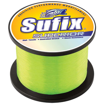 Sufix Superior Hi-Vis Yellow Monofilament - 130lb - 1640 yds | 650-330