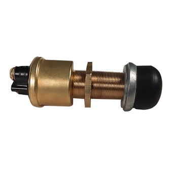 Raritan Heavy-Duty Push Button Switch - Brass | 164000BR