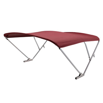 SureShade Power Bimini - Clear Anodized Frame - Burgandy Fabric | 2020000299