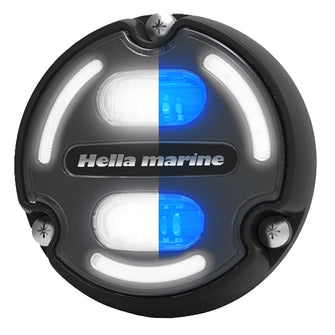 Hella Marine Apelo A2 Blue White Underwater Light - 3000 Lumens - Black Housing - Charcoal Lens w/Edge Light | 016147-001