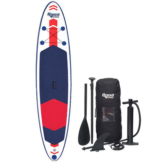 Aqua Leisure 11 Inflatable Stand-Up Paddleboard Drop Stitch w/Oversized Backpack f/Board & Accessories | APR20927