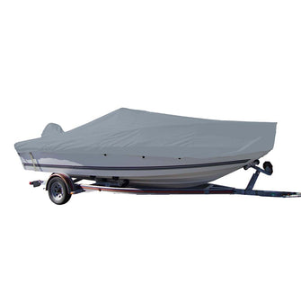 Carver Sun-DURA&reg; Styled-to-Fit Boat Cover f/17.5 V-Hull Center Console Fishing Boat - Grey | 70017S-11