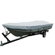 Carver Poly-Flex II Wide Series Styled-to-Fit Boat Cover f/12.5 V-Hull Fishing Boats Without Motor - Grey | 70112F-10