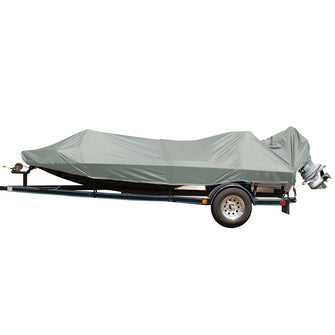 Carver Poly-Flex II Styled-to-Fit Boat Cover f/14.5 Jon Style Bass Boats - Grey | 77814F-10