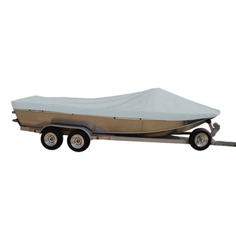 Carver Sun-DURA&reg; Styled-to-Fit Boat Cover f/18.5 Sterndrive Aluminum Boats w/High Forward Mounted Windshield - Grey | 79118S-11