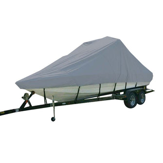 Carver Sun-DURA&reg; Specialty Boat Cover f/19.5 Inboard Tournament Ski Boats w/Tower & Swim Platform - Grey | 81119S-11