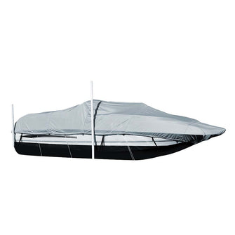 Carver Sun-DURA&reg; Styled-to-Fit Boat Cover f/23.5 Sterndrive Deck Boats w/Walk-Thru Windshield - Grey | 95123S-11