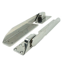 TACO Command Ratchet Hinges 18-1/2" Polished 316 Stainless Steel - Pair | H25-0023