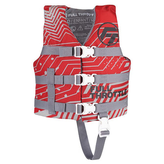 Full Throttle Child Nylon Life Jacket - Red | 112200-100-001-22