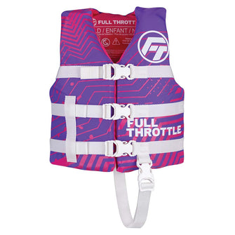 Full Throttle Child Nylon Life Jacket - Purple | 112200-600-001-22