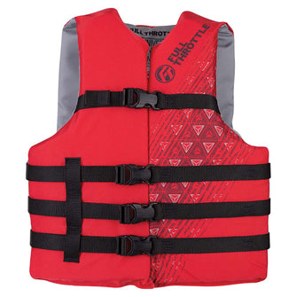 Full Throttle Adult Oversized Ski Life Jacket - Red | 112000-100-005-22