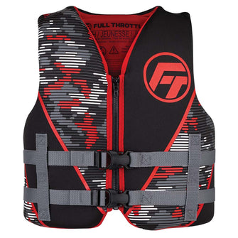 Full Throttle Youth Rapid-Dry Life Jacket - Red/Black | 142100-100-002-22