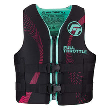 Full Throttle Adult Rapid-Dry Life Jacket - S/M - Aqua/Black | 142100-505-030-22