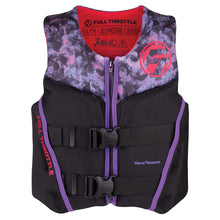 Full Throttle Youth Rapid-Dry Flex-Back Life Jacket - Pink/Black | 142500-105-002-22