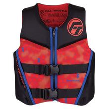 Full Throttle Youth Rapid-Dry Flex-Back Life Jacket - Red/Black | 142500-100-002-22