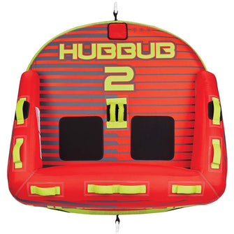 Full Throttle Hubbub 2 Towable Tube - 2 Rider - Red | 303400-100-002-21