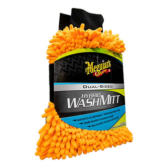 Meguiars Hybrid Wash Mitt - Extremely Plush Microfiber Wash Mitt f/Gently Waxing While Washing | X210200