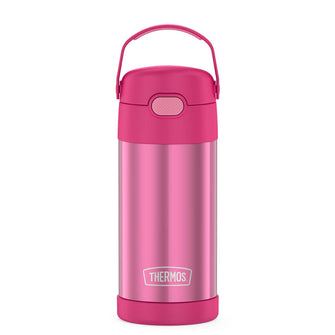 Thermos FUNtainer&reg; Stainless Steel Insulated Straw Bottle - 12oz - Pink | F4100PK6