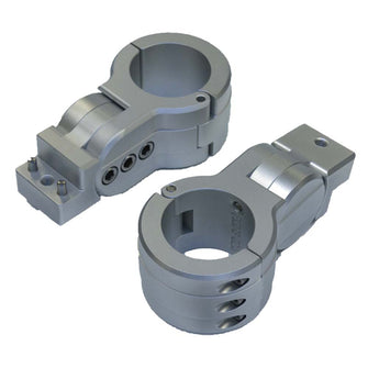 PTM Edge Board Rack Mounts - 2.5" Pipe Clamp - Titanium Grey | P13198-2500TEBGR