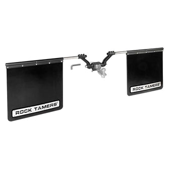 ROCK TAMERS 2.5" Hub Mudflap System - Matte Black/Stainless | 110