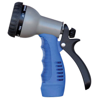 HoseCoil Rubber Tip Nozzle w/9 Pattern Adjustable Spray Head & Comfort Grip | WN515