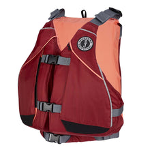 Mustang Womens Moxie Foam Vest - Merlot/Coral - Medium/Large | MV807MMS-857-M/L-253