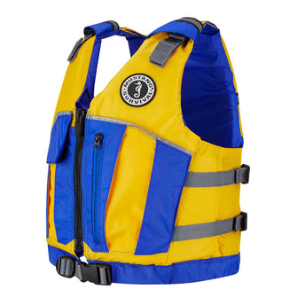 Mustang Youth Reflex Foam Vest - Yellow/Royal Blue | MV7030-220-0-216