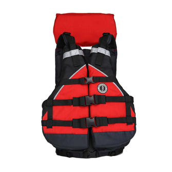 Mustang Explorer V Foam Vest - Adult Universal - Red/Black | MV9080-123-0-253