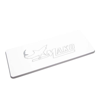 SeaDek Mako Logo Helm Pad - White/Storm Grey Embossed | 39638-80375