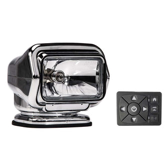 Golight Stryker ST Series Permanent Mount Chrome 12V Halogen w/Hard Wired Dash Mount Remote | 3026ST