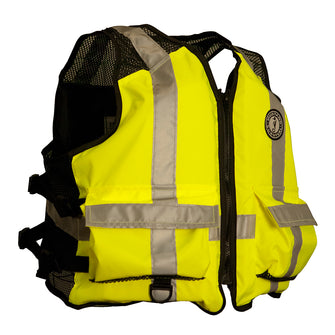 Mustang High Visibility Industrial Mesh Vest - 4XL/5XL | MV1254T3-239-4XL/5XL-216