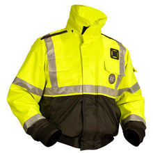 Mustang ANSI High Vis. Flotation Bomber Jacket - Yellow/Black - Small | MJ6214T3-239-S-206