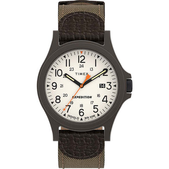 Timex Expedition Acadia Watch - Brown Natural Dial - Brown Strap | TW4B23700