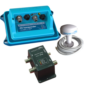 Vesper XB-8000 Class B AIS SP160 Bundle w/SP-160 Amplified Splitter, External Alarm & Stainless Cancel Switch | 010-02818-50