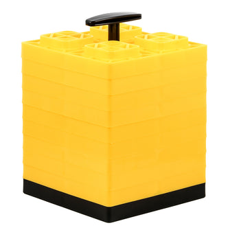 Camco FasTen Leveling Blocks w/T-Handle - 2x2 - Yellow *10-Pack | 44512