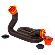 Camco RhinoFLEX 15 Sewer Hose Kit w/4 In 1 Elbow Caps | 39761