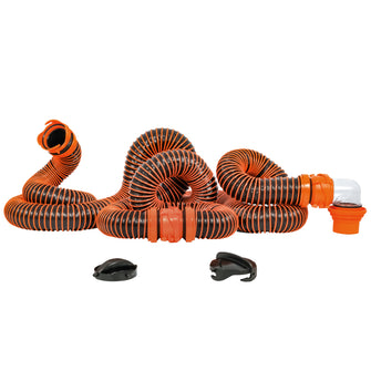 Camco RhinoEXTREME 20 Sewer Hose Kit w/4 In 1 Elbow Caps | 39867