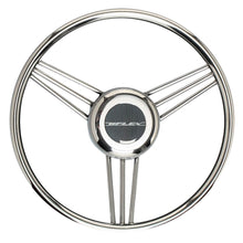 Uflex V27 13.8" Steering Wheel - Stainless Steel Grip & Spokes | V27