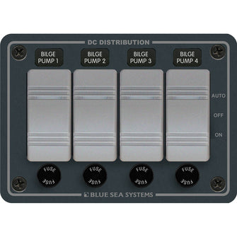 Blue Sea 8666 Contura 4 Bilge Pump Control Panel | 8666