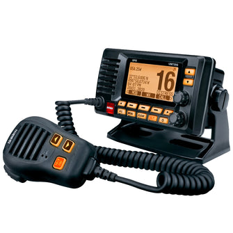 Uniden UM725 Fixed Mount Marine VHF Radio - Black | UM725BK