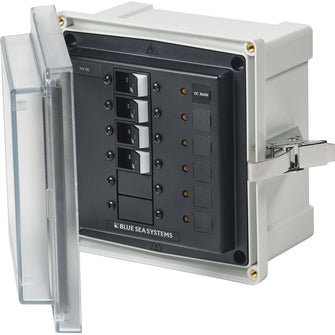 Blue Sea 3133 - SMS Panel Enclosure w/Main & 3 Branch (12/24V) - 12/24V DC | 3133