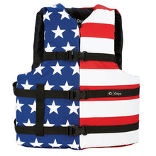 Onyx Nylon General Purpose Life Jacket - Adult Universal - Stars & Stripes | 103000-999-004-17