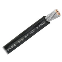 Pacer Black 6 AWG Battery Cable - Sold By The Foot | WUL6BK-FT