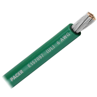 Pacer Green 6 AWG Battery Cable - Sold By The Foot | WUL6GN-FT