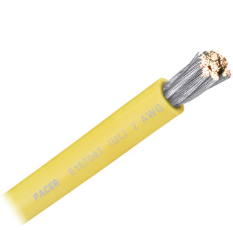 Pacer Yellow 2 AWG Battery Cable - Sold By The Foot | WUL2YL-FT