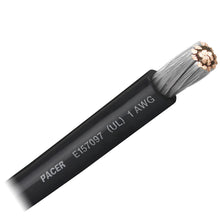 Pacer Black 1 AWG Battery Cable - Sold By The Foot | WUL1BK-FT