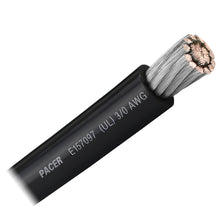 Pacer Black 3/0 AWG Battery Cable - Sold By The Foot | WUL3/0BK-FT