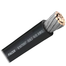 Pacer Black 4/0 AWG Battery Cable - Sold By The Foot | WUL4/0BK-FT