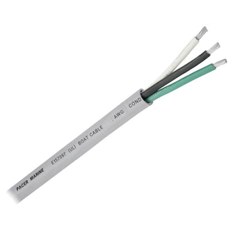 Pacer 14/3 AWG Round Cable - Black/Green/White - 100 | WR14/3G-100