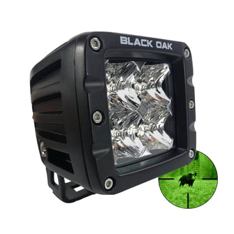 Black Oak Pro Series Infrared 2" 850nm Flood Pod Light - Black | 2IR-POD850